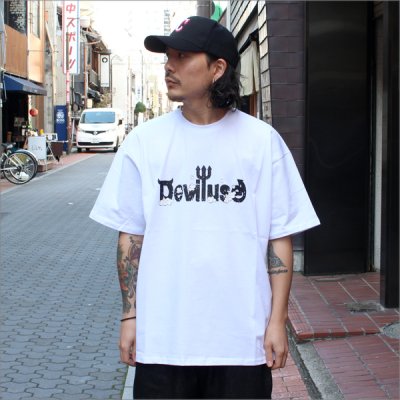 画像2: Deviluse デビルユース Foaming Logo Tシャツ WHITE