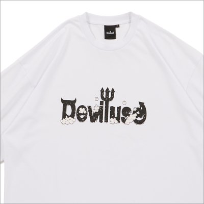 画像3: Deviluse デビルユース Foaming Logo Tシャツ WHITE