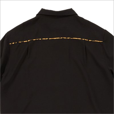 画像5: 【送料無料】Deviluse デビルユース Leopard Open Collar S/Sシャツ BLACK