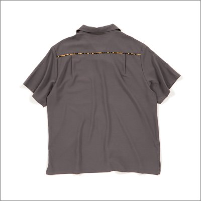 画像2: 【送料無料】Deviluse デビルユース Leopard Open Collar S/Sシャツ SILVER