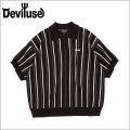 【送料無料】Deviluse デビルユース Stripe Polo BLACK