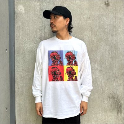 画像3: GoneR ゴナー Rose Jesus L/S Tシャツ WHITE