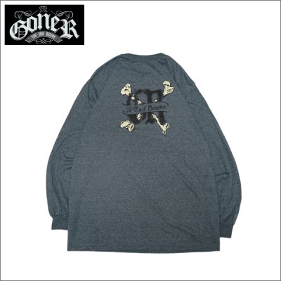 画像1: GoneR ゴナー GoneR feat.Yohji L/S Tシャツ D.HEATHER