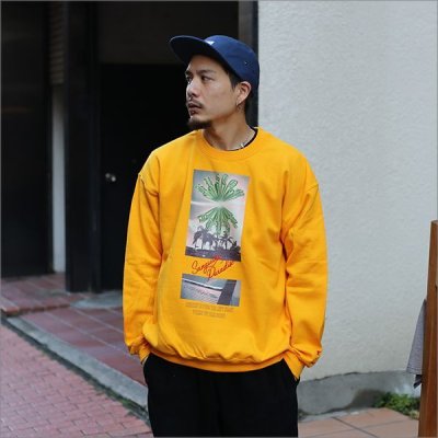 画像2: 【送料無料】KustomStyle カスタムスタイル BROWNYARD&SUNSHINE クルーネックスウェット GOLD