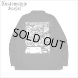 【送料無料】KUSTOMSTYLExMOONEYESxUSVERSUSTHEM COLLABORATION コーチJKT BLACK