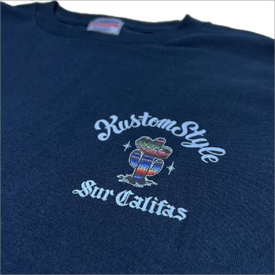 画像5: KustomStyle カスタムスタイル CACTUS SUR CALIFAS L/S Tシャツ NAVY