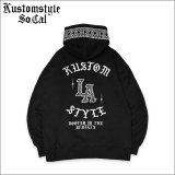 【送料無料】KustomStyle カスタムスタイル LA BANDANA プルオーバーパーカー BLACK