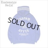 【送料無料】KustomStyle カスタムスタイル LA BANDANA プルオーバーパーカー ROYAL BLUE