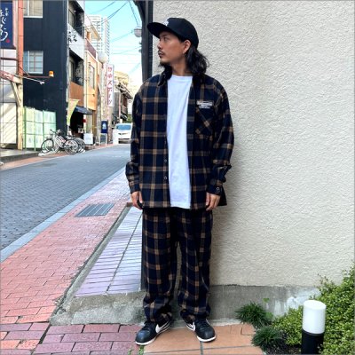 画像2: 【送料無料】KustomStyle カスタムスタイル SUPREME QUALITY '24 CHECK パンツ BLACK/TAN