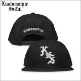 KustomStyle カスタムスタイル CHISOX スナップバックCAP BLACK