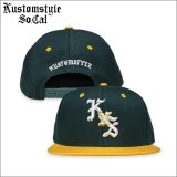 KustomStyle カスタムスタイル CHISOX スナップバックCAP YELLOW/GREEN