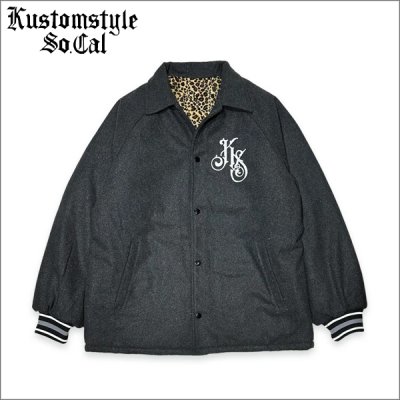 画像1: 【送料無料】KustomStyle カスタムスタイル PLAQUE CAR CLUB JKT CHARCOAL