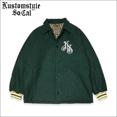 画像1: 【送料無料】KustomStyle カスタムスタイル PLAQUE CAR CLUB JKT GREEN