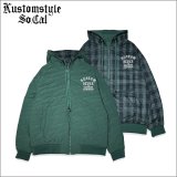 【送料無料】KustomStyle カスタムスタイル SHADES リバーシブルJKT GREEN