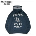 【送料無料】KustomStyle カスタムスタイル LA BANDANA プルオーバーパーカー DARK NAVY