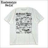 KUSTOMSTYLExUSVERSUSTHEM COLLABORATION Tシャツ WHITE