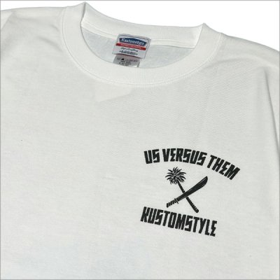 画像5: KUSTOMSTYLExUSVERSUSTHEM COLLABORATION Tシャツ WHITE