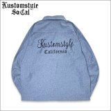 【送料無料】KustomStyle カスタムスタイル STARLITE L/Sワークシャツ CHAMBRAY