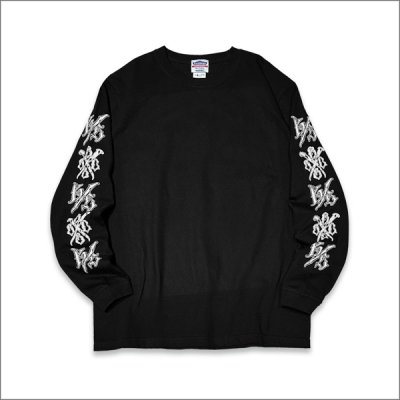 画像2: KustomStyle カスタムスタイル NORM LOVE LETTER L/S Tシャツ BLACK	