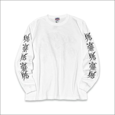 画像2: KustomStyle カスタムスタイル NORM LOVE LETTER L/S Tシャツ WHITE