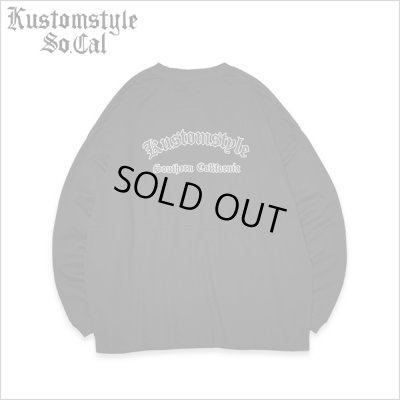 画像1: KustomStyle カスタムスタイル OLDENGLISH OUTLINE L/S Tシャツ BLACK