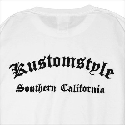 画像4: KustomStyle カスタムスタイル OLDENGLISH OUTLINE L/S Tシャツ WHITE