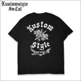 KustomStyle カスタムスタイル SWORD&ROSES Tシャツ BLACK