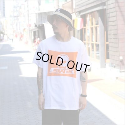 画像2: 【送料無料】SKULL SKATES スカルスケーツ BURBS Tシャツ WHITE/ORANGE