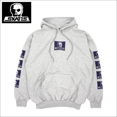 画像1: 【送料無料】SKULL SKATES スカルスケーツ Logo P/Oパーカー GRAY