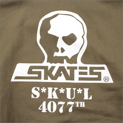 画像3: 【送料無料】SKULL SKATES スカルスケーツ MASH UNIT P/Oパーカー OLIVE