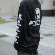 画像7: 【送料無料】SKULL SKATES スカルスケーツ Logo L/S Tee BLACK/WHITE (7)