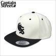 画像1: CAPTAIN STREET Classic CS スナップバックキャップ BLACK/WHITE キャプテンストリート (1)