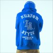 画像12: 【送料無料】KustomStyle カスタムスタイル LA BANDANA プルオーバーパーカー ROYAL BLUE (12)