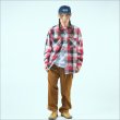 画像8: 【送料無料】BLUCO ブルコ BUFFALO CHECK FLANNEL SHIRTS RED (8)