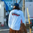 画像13: CAPTAIN STREET Shark Mouth L/S Tシャツ WHITE キャプテンストリート (13)