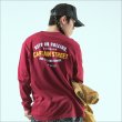 画像11: CAPTAIN STREET GS L/S Tシャツ BURGUNDY キャプテンストリート (11)