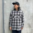 画像2: 【送料無料】BLUCO ブルコ OMBRE CHECK FLANNEL SHIRTS BLACK (2)