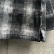 画像4: 【送料無料】BLUCO ブルコ OMBRE CHECK FLANNEL SHIRTS BLACK (4)