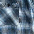 画像5: 【送料無料】BLUCO ブルコ OMBRE CHECK FLANNEL SHIRTS BLUE (5)