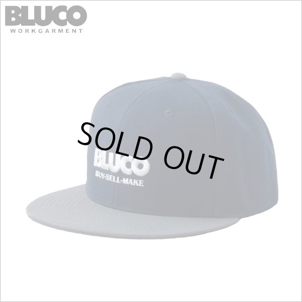 画像1: BLUCO ブルコ 6PANEL CAP -LOGO- NAVY (1)