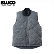 画像1: 【送料無料】BLUCO ブルコ RIB COLLAR QUILTING VEST GRAY (1)