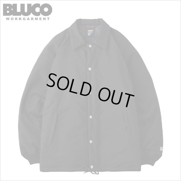 画像1: 【送料無料】BLUCO ブルコ T/C COACH JACKET -QUILTING LINING- BLACK (1)