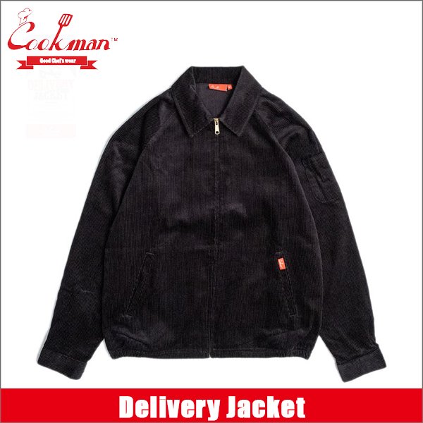 画像1: 【送料無料】COOKMAN クックマン Delivery JKT コーデュロイ BLACK (1)