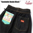 画像4: 【送料無料】COOKMAN クックマン Semiwide Chef パンツ DENIM BLACK (4)