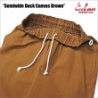 画像3: 【送料無料】COOKMAN クックマン Semiwide Chef パンツ Duck Canvas BROWN (3)