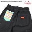 画像4: 【送料無料】COOKMAN クックマン Semiwide Chef パンツ Front Pocket Duck Canvas BLACK (4)