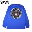 画像1: 【20％OFF】CAPTAIN STREET BP L/S Tシャツ BLUE キャプテンストリート (1)