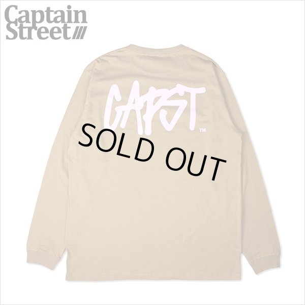 画像1: CAPTAIN STREET CAPST Logo L/S Tシャツ CAMEL キャプテンストリート (1)