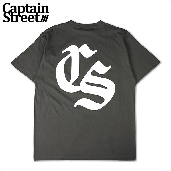 画像1: CAPTAIN STREET Old CS Tシャツ H.BLACK キャプテンストリート (1)