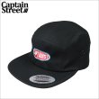 画像1: CAPTAIN STREET Oval Logo CAMPキャップ BLACK キャプテンストリート (1)